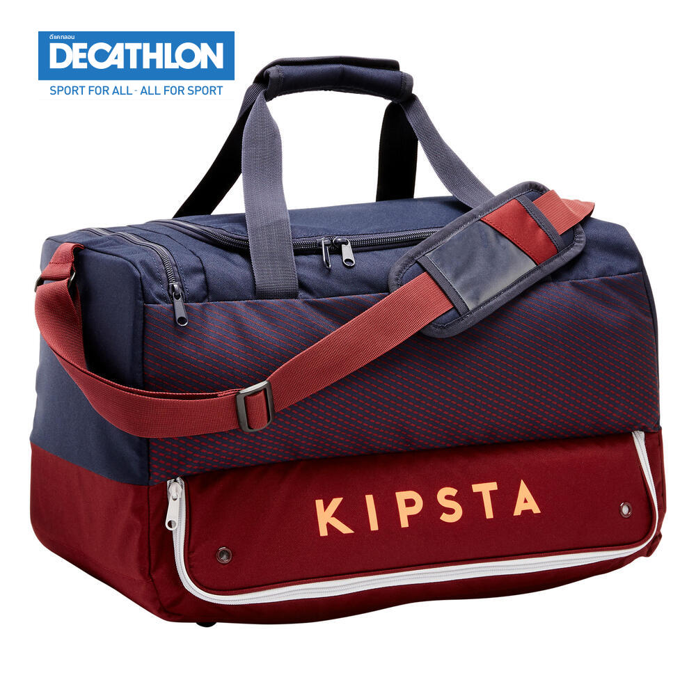 KIPSTA กระเป๋าสำหรับกีฬาประเภททีมขนาด 45 ลิตรรุ่น Hardcase (สีน้ำเงิน/แดง Burgundy)