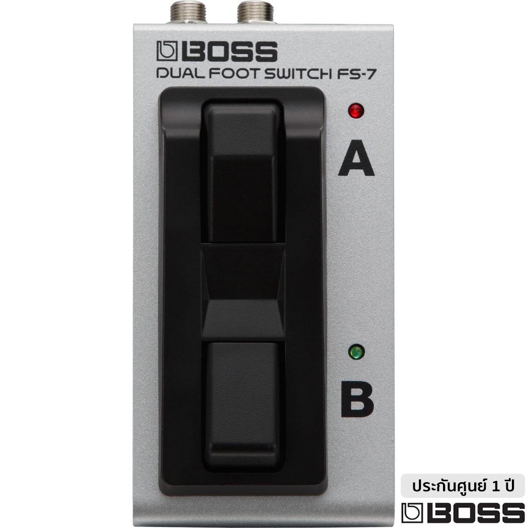 BOSS® FS-7 Dual Foot Switch ฟุตสวิทช์คู่ สามารถเป็นได้ทั้งวงจร Latching (BOSS FS-5L) และ Unlatching (BOSS FS-5U) ** ประกันศูนย์ 1 ปี / Made in Taiwan **