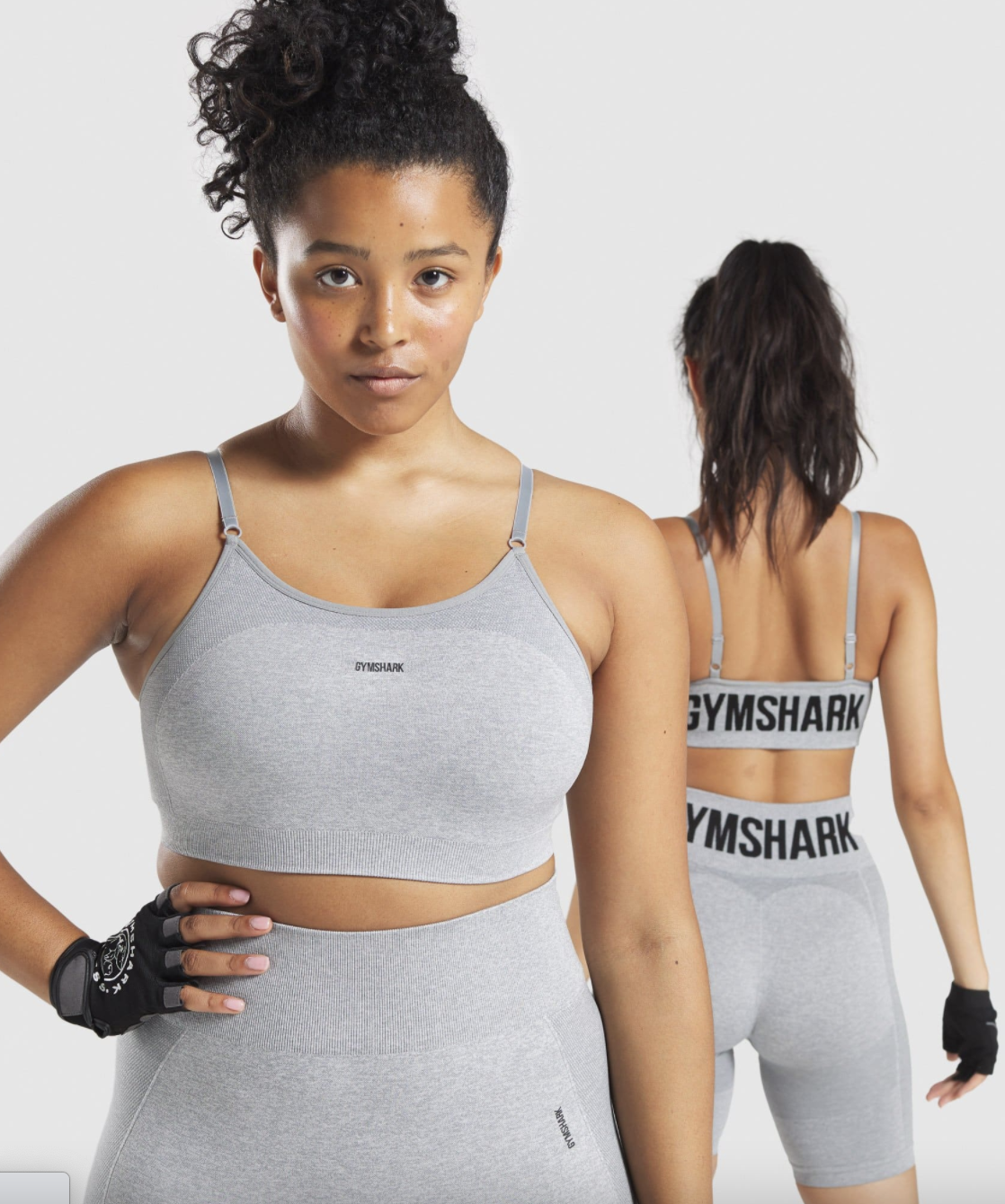 Gymshark, Intimates & Sleepwear, Gymshark Flex Strappy Sports Bra In Grey  Marlblack Size Xs