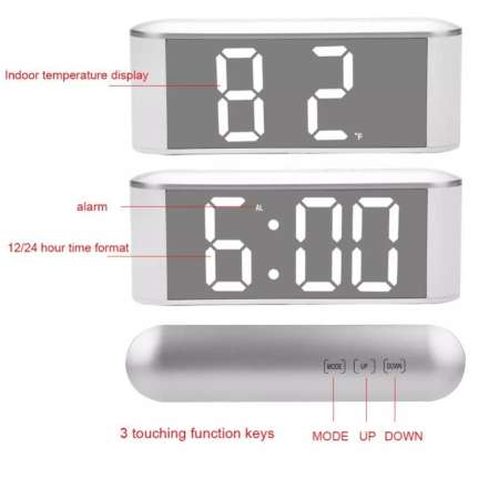 นาฬิกาปลุก LED จอใหญ่ นาฬิกา LED นาฬิกาปลุกดิจิตอล Digital Clock LED big screen