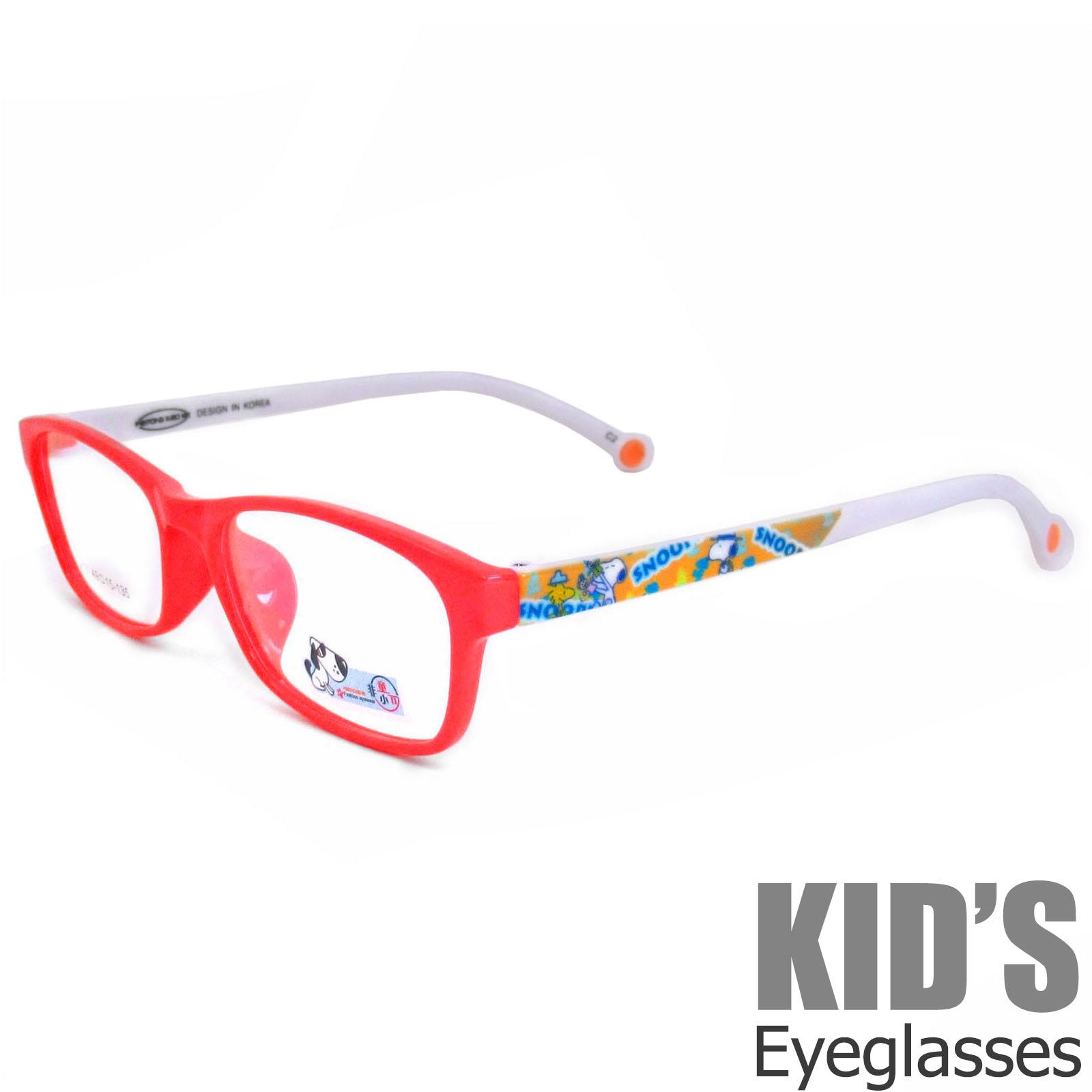 แว่นตาเกาหลีเด็ก Fashion Korea Children แว่นตาเด็ก รุ่น 217 C-2 สีแดงขาขาว กรอบแว่นตาเด็ก Rectangle ทรงสี่เหลี่ยมผืนผ้า Eyeglass baby frame ( สำหรับตัดเลนส์ ) วัสดุ PC เบา ขาข้อต่อ Kid leg joints Plastic Grade A material Eyewear Top Glasses
