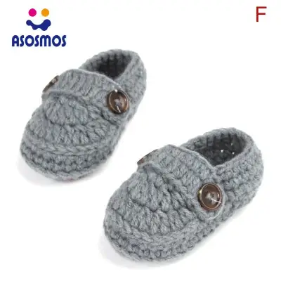 ASM Baby Knitted Shoes 6 Styles Crib Crochet Soft Breathable Toddler Prewalker