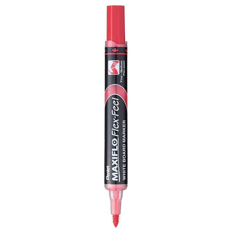 Electro48 เพนเทล ปากกาไวท์บอร์ด MAXIFLO Flex-Feel, หมึกสีแดง