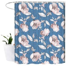 Floral Shower Curtains,Rose Flowers Shower Curtain Set Background Fabric Shower Curtain Waterproof Washable