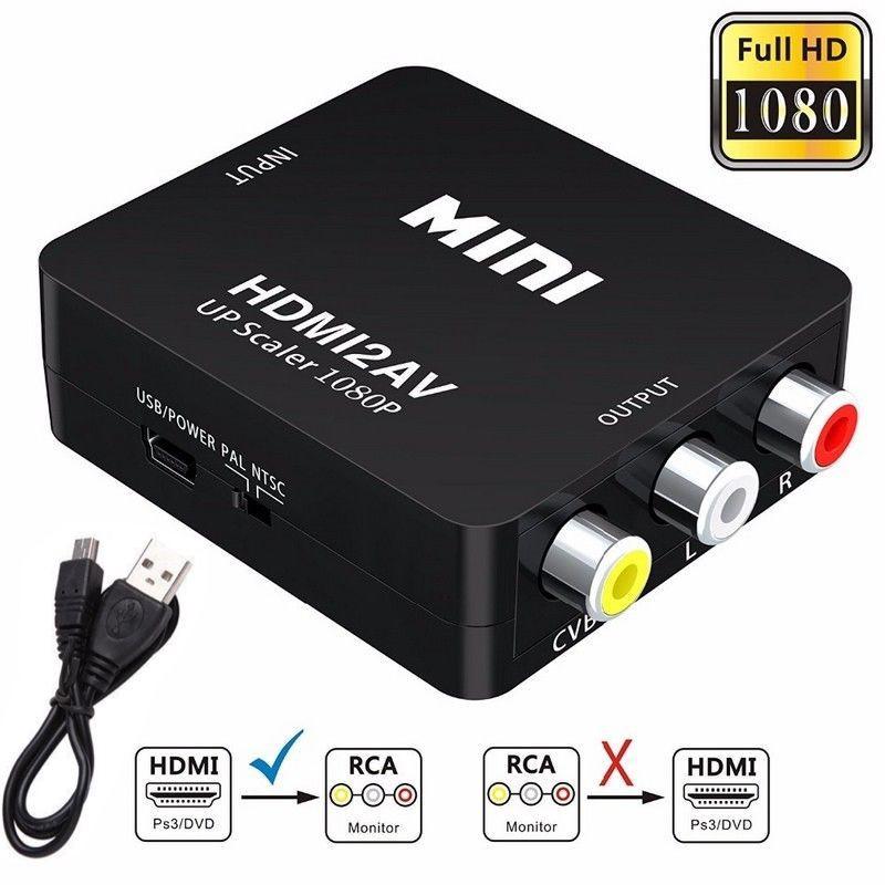 สินค้าขายดี HDMI to AV Converter (1080P) แปลงสัญญาณภาพและเสียงจาก HDMI เป็น AV (สีดำ) ขาตั้งเครื่องดนตรี ชั้นวางของในครัว เตาปิ้งย่างไฟฟ้า เครื่องฟอกอากาศ อแดปเตอร์ ปัตตาเลี่ยน เครื่องปั่น
