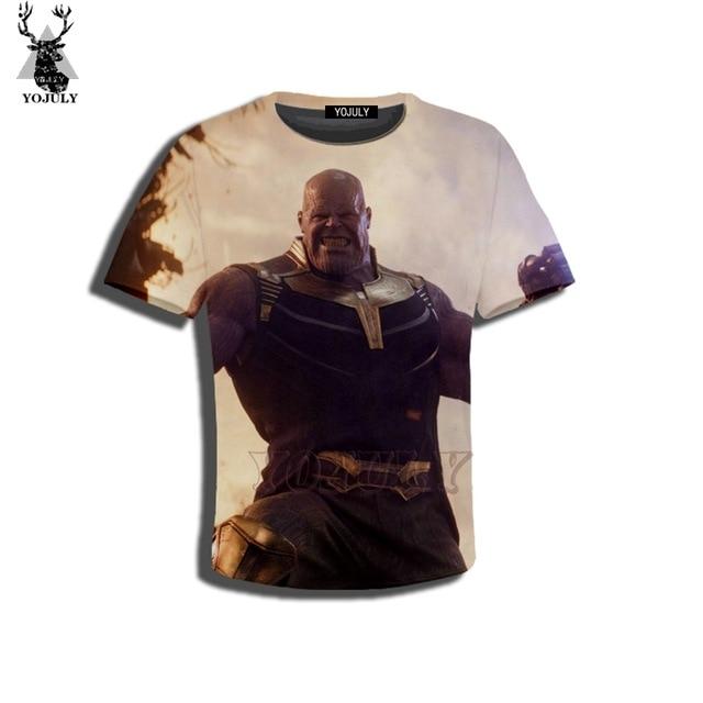 Avengers 4 Endgame Iron Man 3D Printed T-shirt Tony Stark Short Sleeve Tee Tops