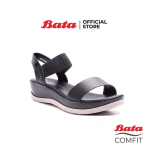 ภาพหน้าปกสินค้าBata Comfit บาจา คอมฟิต รองเท้าเพื่อสุขภาพ มีสายรัดส้น รองเท้าพื้นหนา สูง 1 นิ้ว สำหรับผู้หญิง รุ่น Caddy สีดำ 6616239 ที่เกี่ยวข้อง