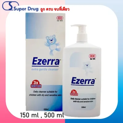 Ezerra Extra Gentle Cleanser 150 ml , 500 mlเจลอาบน้ำสูตรอ่อนโยน ปรับสภาพผิวให้สมดุล