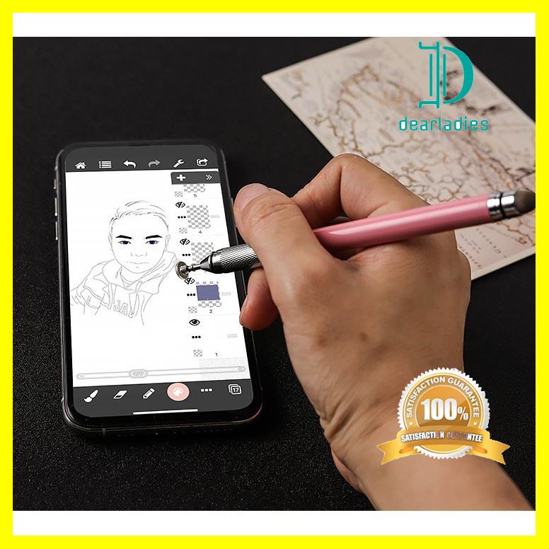 ไม่มีไม่ได้แล้ว จัดส่งที่รวดเร็ว!!!✖♗∋พร้อมส่ง‼️ Stylus ปากกาทัชสกรีน 2in1 ใช้กับมือถือ Android ios iphone tablet ipad ทุกรุ่น ปากกาเล่ บริการเก็บเงินปลายทาง