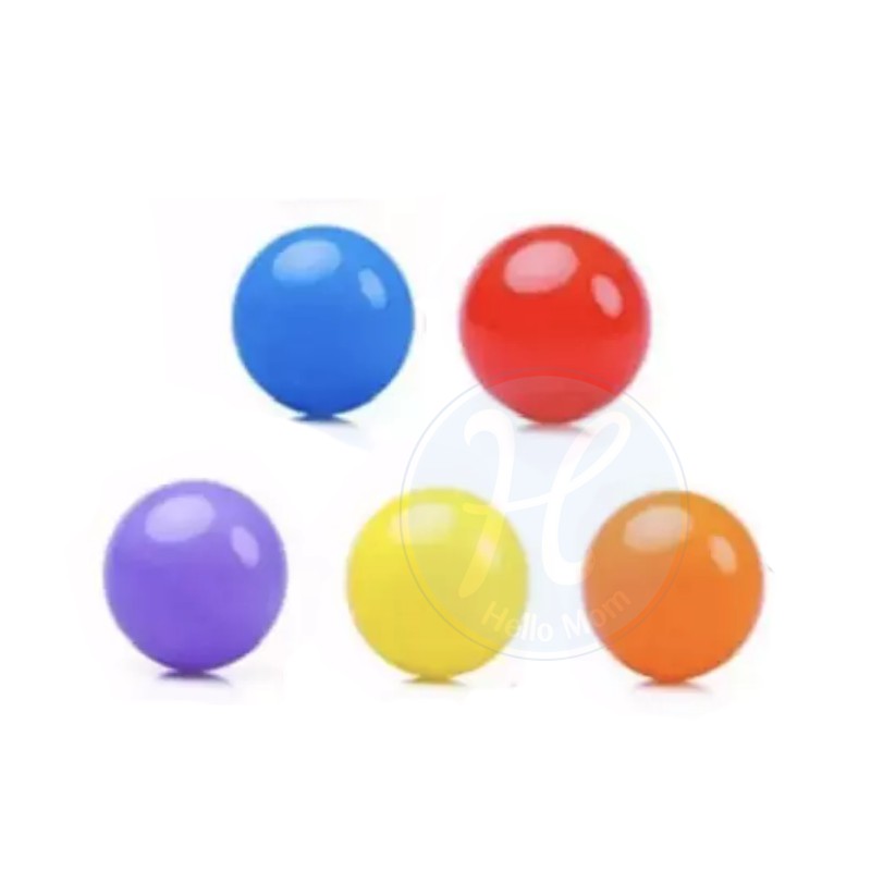 ส่งฟรี ลูกบอลปลอดสารพิษ ลูกบอลพลาสติก ลูกบอลใส่บ่อบอล ลูกบอล 5 ลูกและ 10 ลูก บอล 8 ซม. บอล 6.5 ซม. สำหรับเด็กอายุ 1+ปี 6.5cm. 5 ลูก มีเก็บปลายทาง โดย MSleepToys