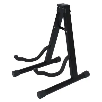 190mm Folding Tripod Stand holder Acoustic Guitar Electric Bass Black