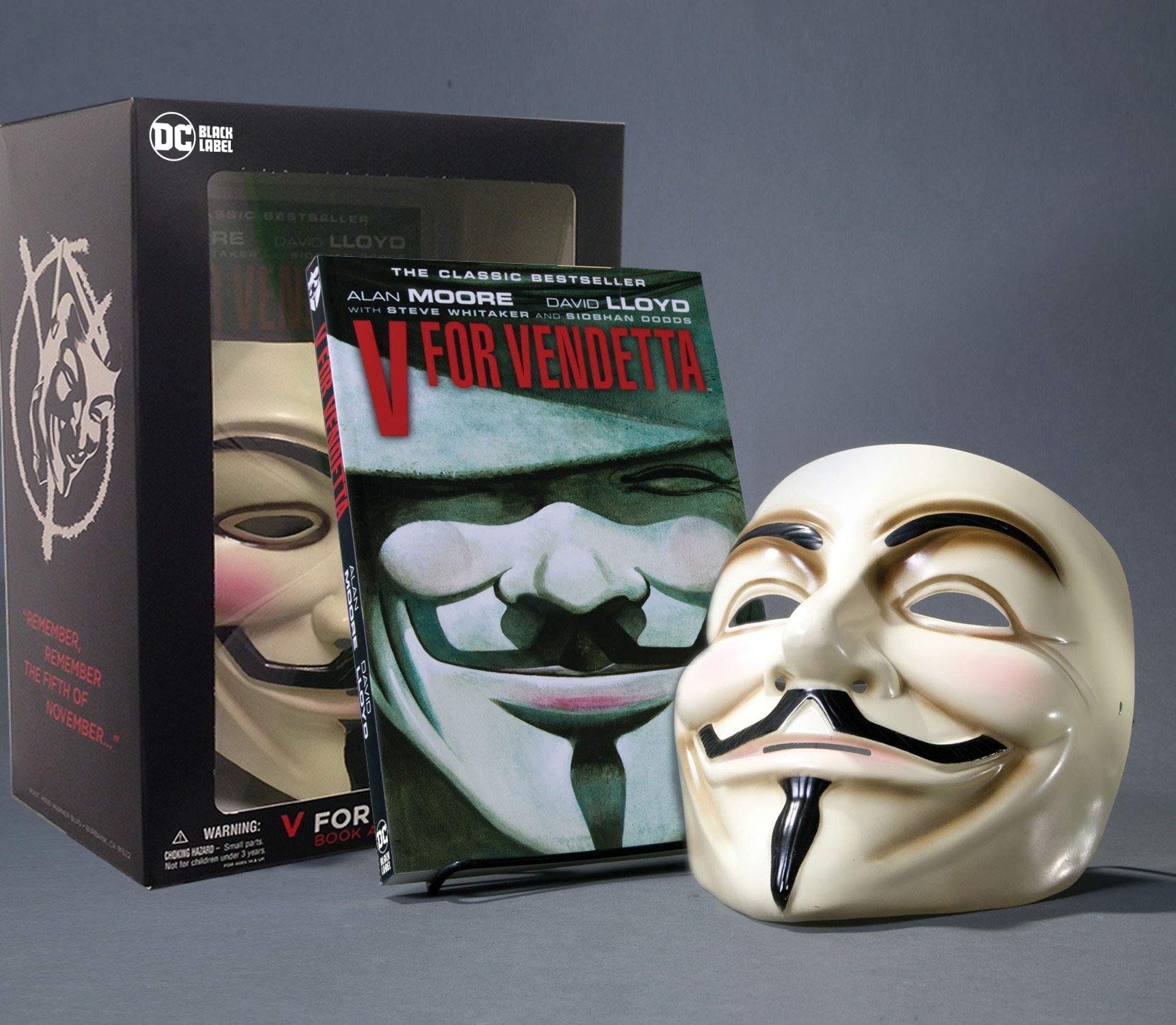V for Vendetta Book and Mask Set Paperback