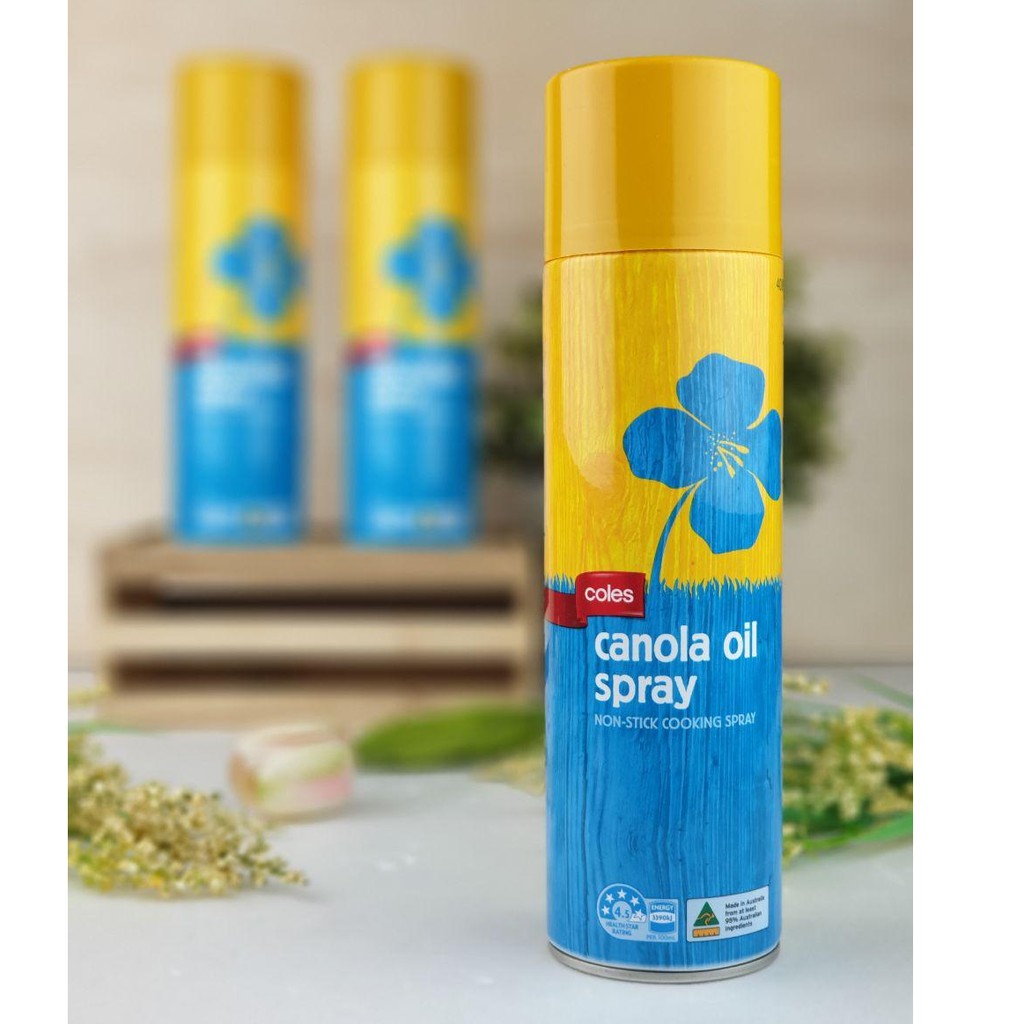 คาโนล่า ออยล์ สเปรย์ ตรา โคลส์ 400g Canola Oil Spray NonStick Cooking
