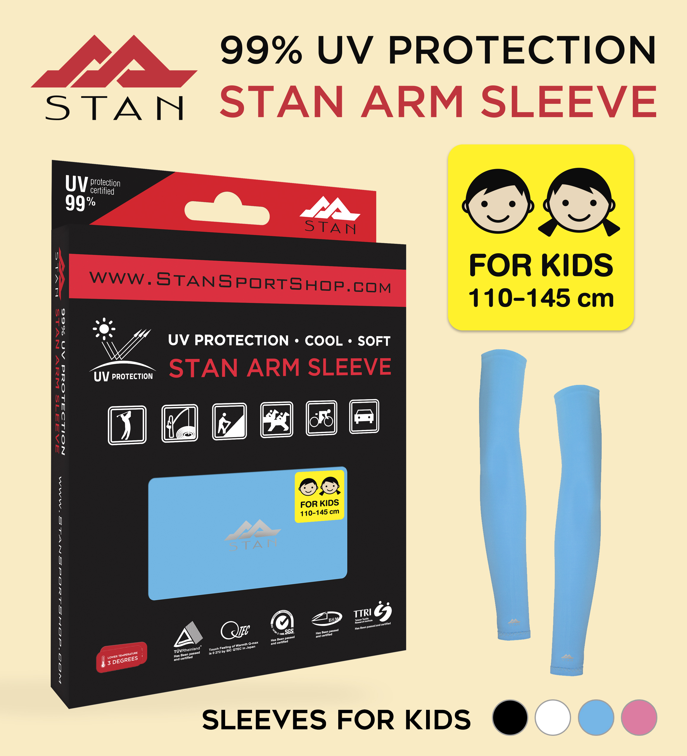 STAN Arm Sleeves for Kids