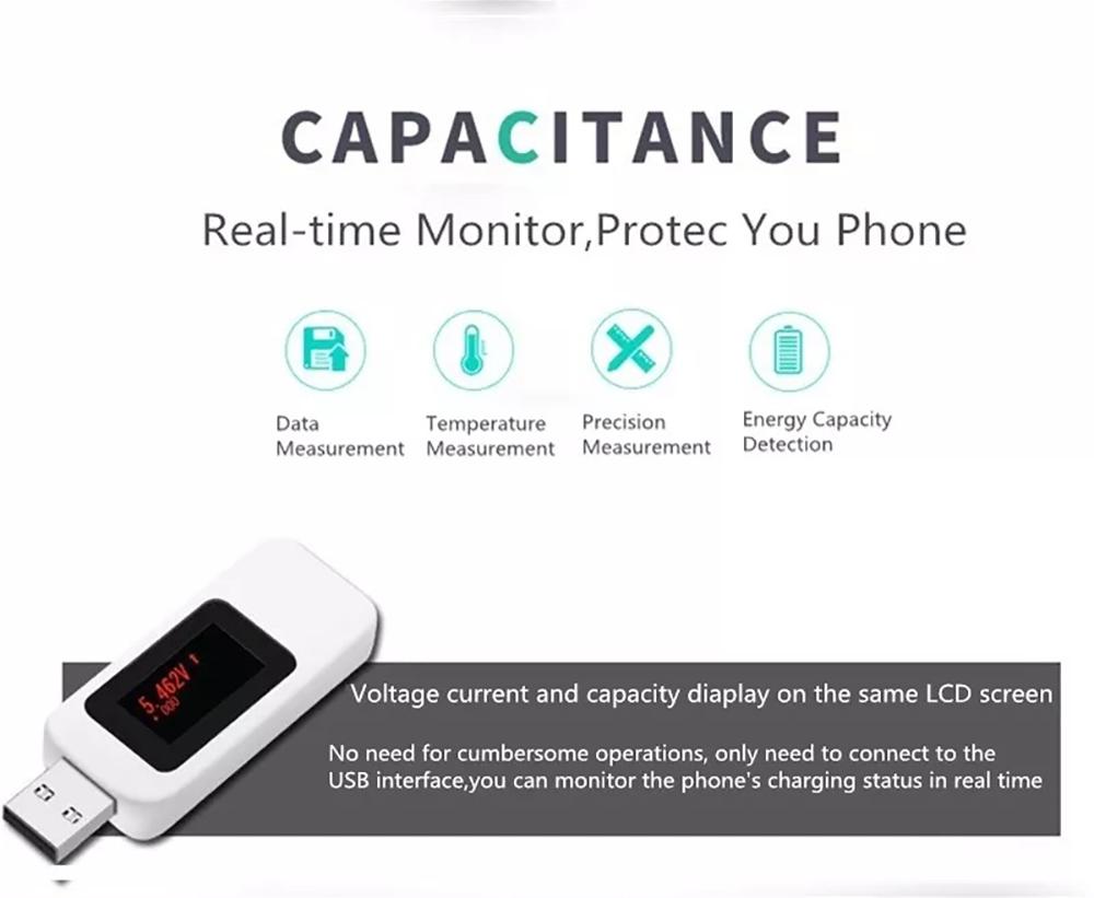 KWS-MX18 10 in1 Digital LCD Display USB Tester Voltage Current Tester Power Meter Timing Ammeter USB Charger Tester Detector Voltmeter