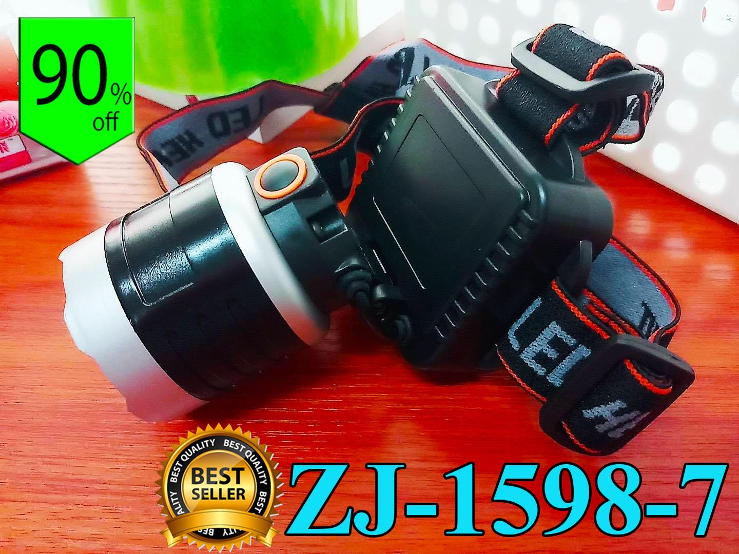 ไฟฉายคาดหัว LED HIGH POWER HEADLAMP รุ่น ZJ15987 แถมฟรีอะแดปเตอร์