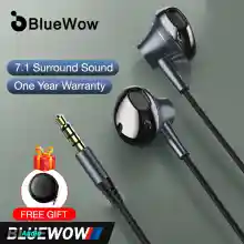 ภาพขนาดย่อของภาพหน้าปกสินค้าBlueWow BM10 ในหูหูฟังหูฟังแบบมีสายหูฟังเสียงเบสที่หนักแน่นยกเลิกไฮไฟคุณภาพเสียงสายหูฟังชุดหูฟังพร้อมไมโครโฟนHD จากร้าน BlueWow บน Lazada