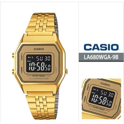 CASIO OHO CASIOของแท้ LA680WGA-9BDF สีทอง CASIO OHO CASIOของแท้ LA680WGA-9BDF สีทอง