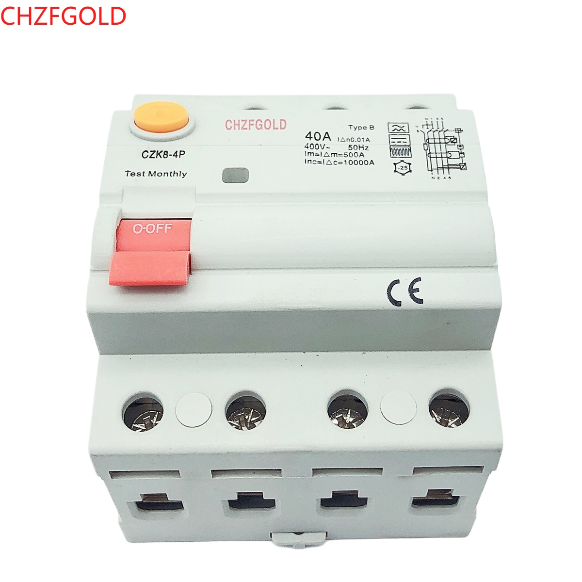 Yf Chzfgold A P Residual C Mcb Circuit Breaker Rccb Rcbo F Mini Oem Type A B Ac