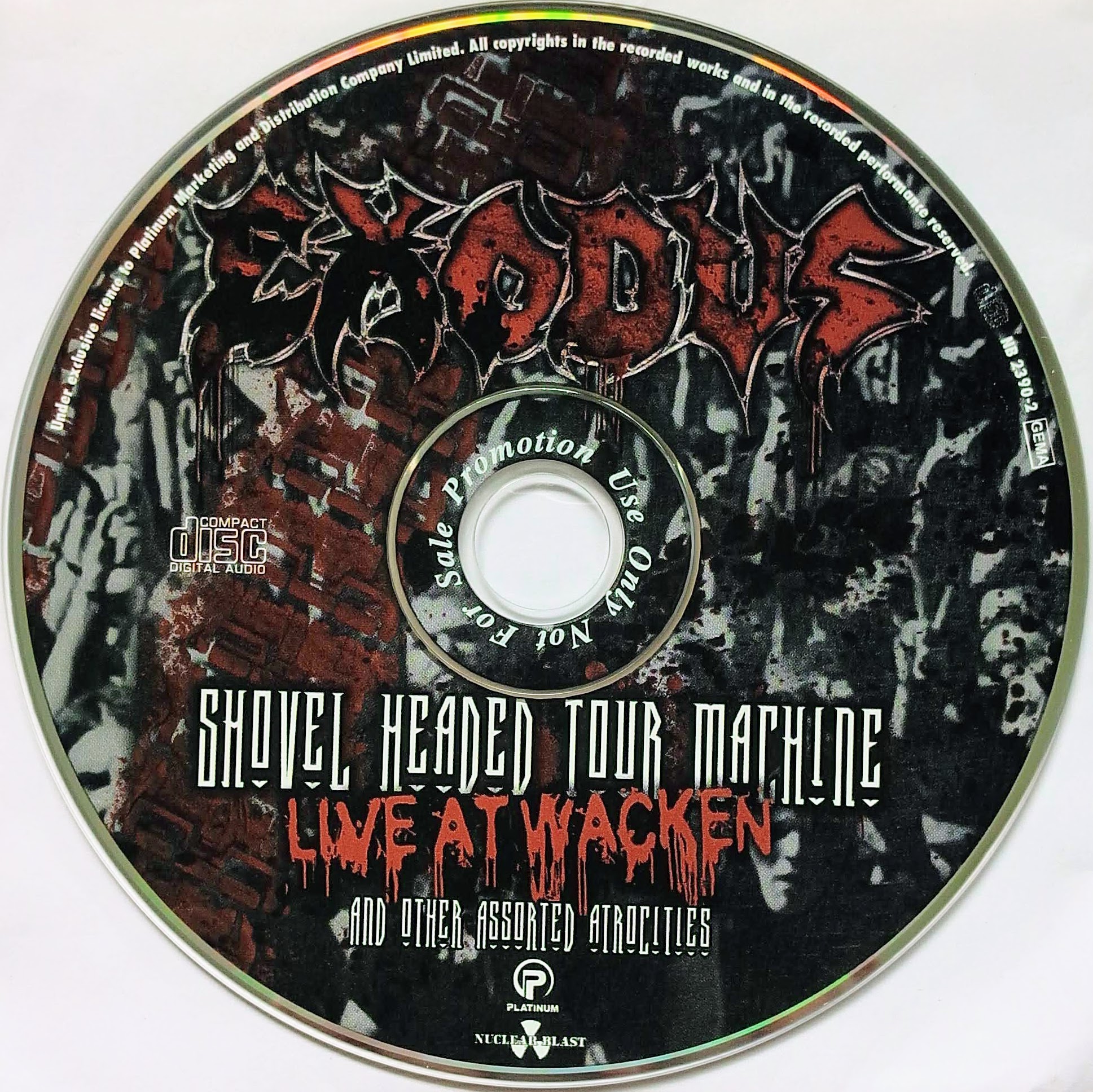 CD (Promotion) Exodus - Shovel Headed Tour Machine [Live At Wacken And Other Assorted Atrocities] (CD Only)