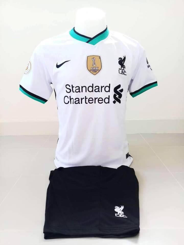 Very cheap12เสื้อลิเวอร์พลู2021 Liverpool New เสื้อกีฬา เสื้อฟุตบอล ชุดสโมสรนอก (เสื้อ+กางเกง)