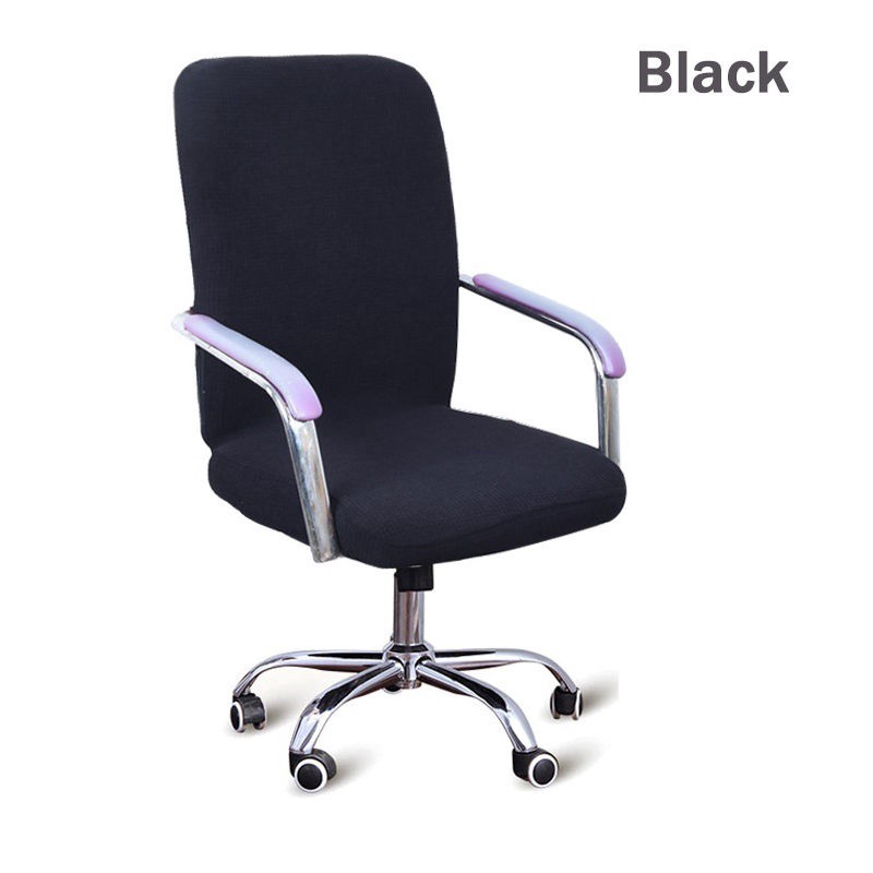 【 Max1】พร้อมส่ง ผ้าคลุมเก้าอี้ กันน้ำ เก้าอี้สำนักงาน ผ้าหุ้มเก้าอี้ถอดได้ ผ้าหุ้มเก้าอี้ยืดหยุ่น ผ้าคลุมเก้าอี้คอมพิวเตอร์（L）
