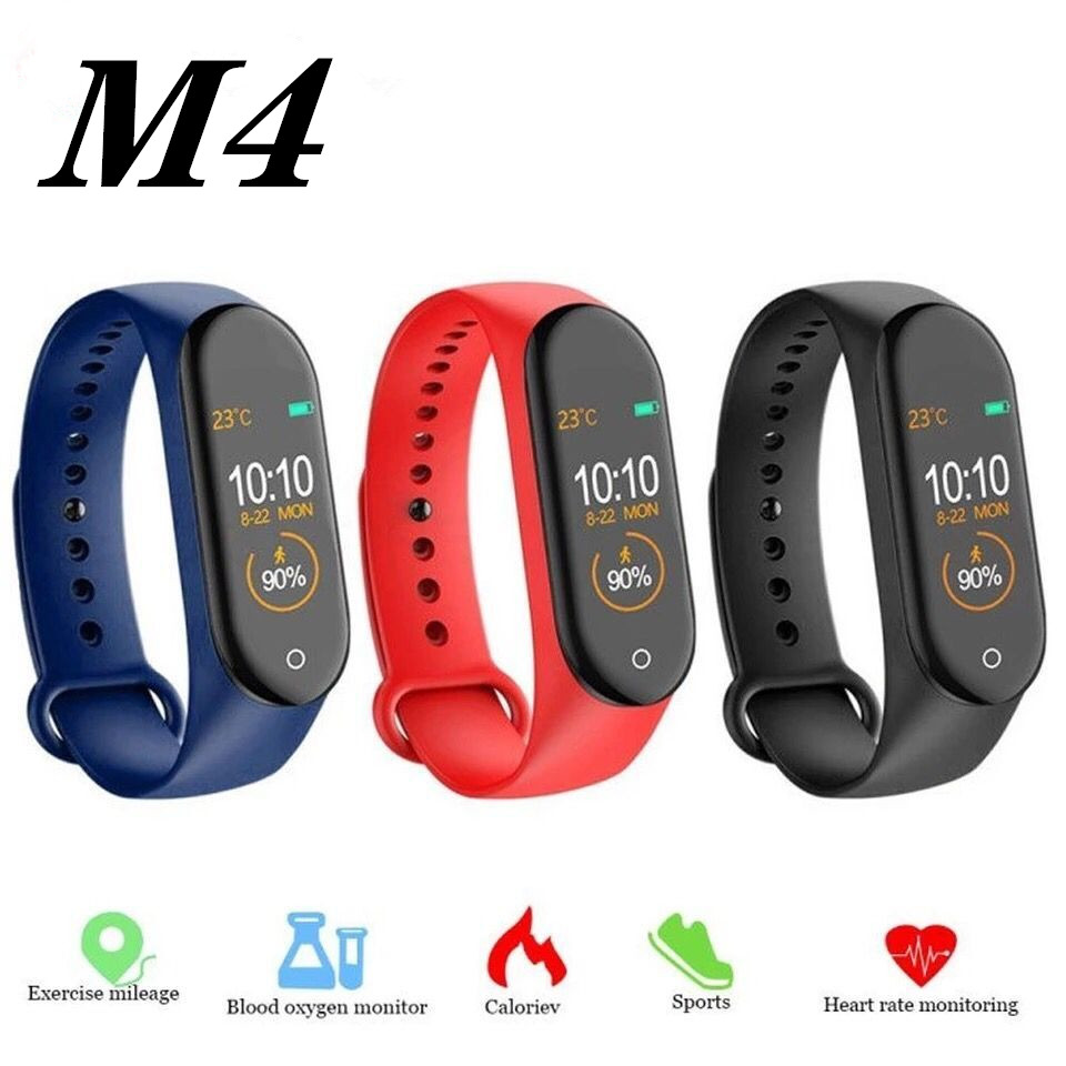 SmartWatch M4 - สายรัดข้อมืออัจฉริยะ สมาร์ทวอทช์ นาฬิกาข้อมือเพื่อสุขภาพ รองรับภาษาไทย งานแท้100%