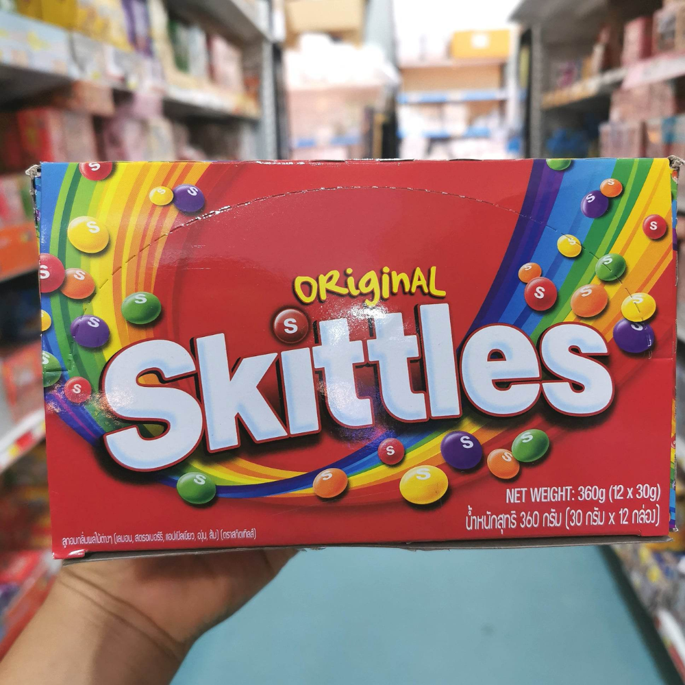 Skittles Original Chewy Candy สกิตเทิลส์ ลูกอมกลิ่นผลไม้ต่างๆ แบบหลอด
