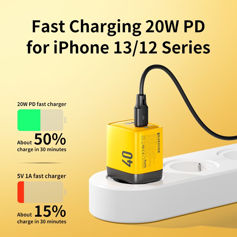 wekome-usb-type-c-charger-40w-gan-portable-20w-usb-c-charger-support