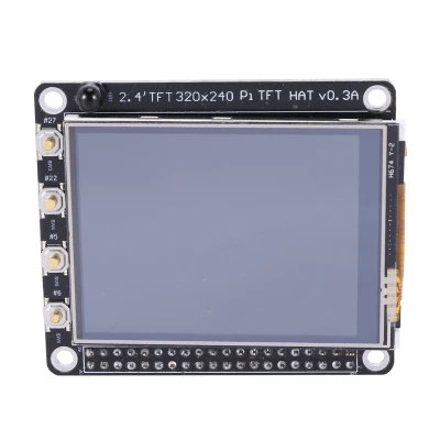 2.4 Inch 320X240 Press Screen TFT Screen LCD Display Hat with Buttons IR Sensor for Raspberry Pi 4B/3B/2B+/
