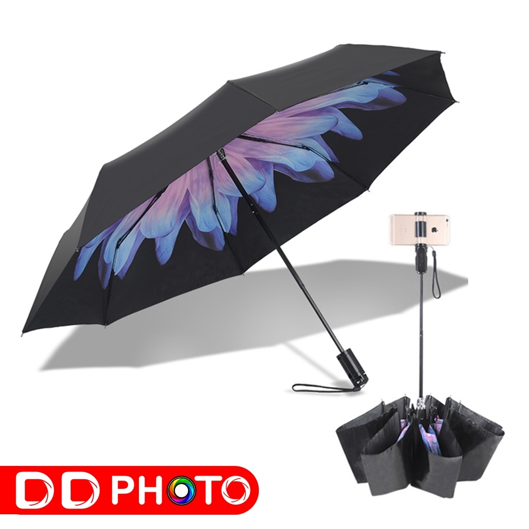 ร่มเซลฟี่ Papaler Umbrella Glazed Flower with Remote Control