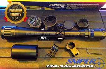 กล้องสโคปติดปืน SNIPER LT416x40AOL สเปกมาตรฐาน ใช้งาน อเนกประสงค์ *โปรดระวังของตกเกรดคุณภาพต่ำ!!