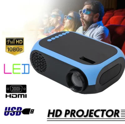 เครื่องฉาย BLJ111 Mini Projector 1080 HD Home Leisure เครื่องฉาย HDMI USB Multimedia Projector