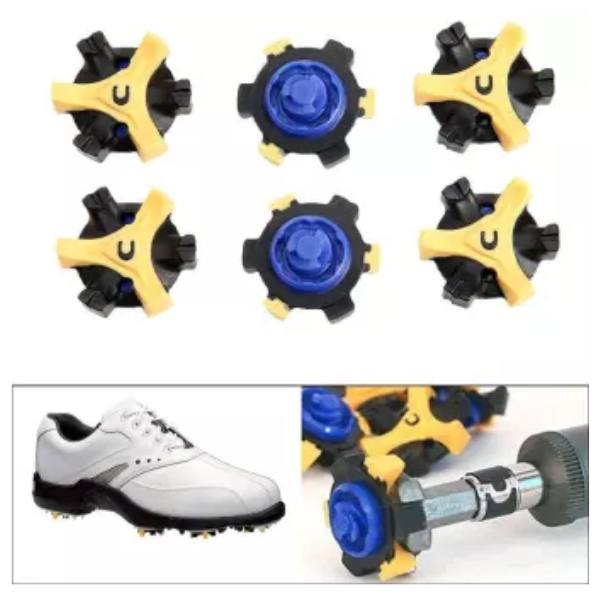 ปุ่มรองเท้ากอล์ฟ 16ชิ้น Exceedgolf Spikes Cleats Champ Fast Twist/Tri Lok Stinger Spikes Fits Footjoy (XBD001)