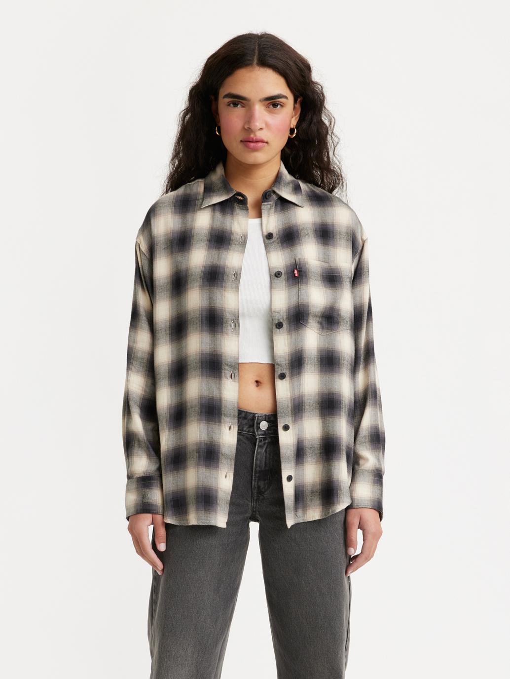 Levi's® NOLA - Camicia - bright white/beige