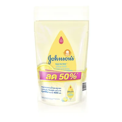 Johnson's Top to Toe Baby Bath refill 400 ml x 3