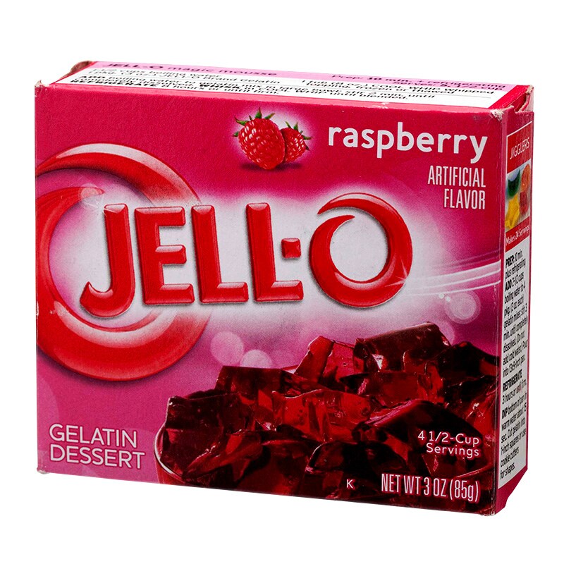 Jello Gelatin Dessert Flavor Raspberry 85g.