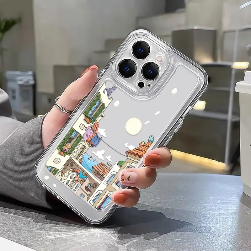 Ốp Điện Thoại TPU Mềm Trong Suốt Chống Sốc Bảo Vệ Camera Cho IPhone 11 14 13 12 Pro Max XS X XR 7 + 8 6 6S Plus Sự Bảo Vệ