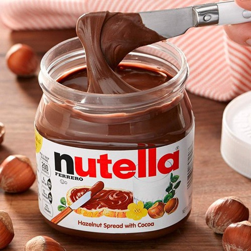Nutella Hazelnut Cocoa Spread 200 g นูเทลล่า เฮเซลนัทบดผสมโกโก้ 200 กรัม [Chocolate choco spread ช็อคโกแลต แท้ 100 สเปรดขนมปัง ช็อคโกแลตnutella ช็อกโกแลตnutella แยมทาขนมปัง]