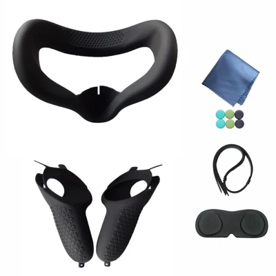 Anti-Slip Shockproof Shell VR Lens Protective Cover Silicone Case Handle Case for-Oculus Quest 2 Controller