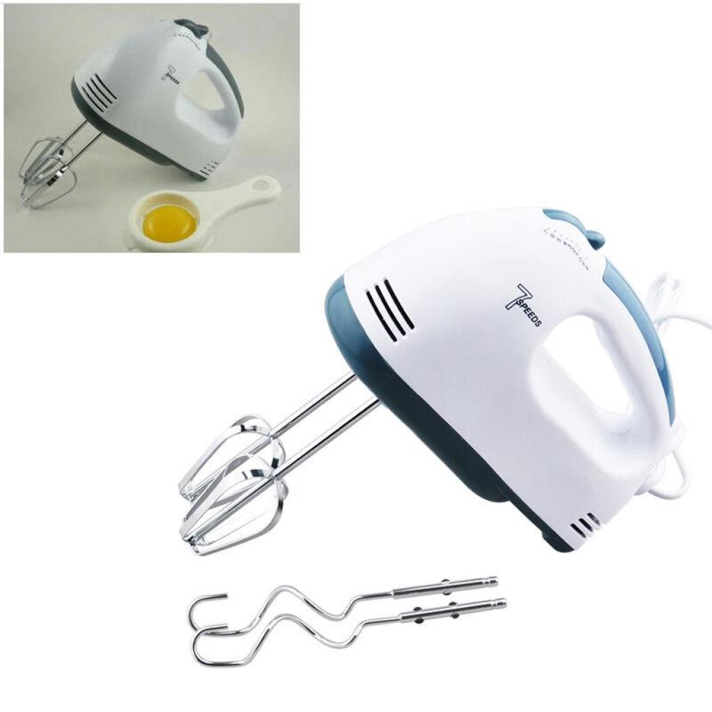 Kitchen Accessories White Food Mixer 7 Speeds 180W เครื่องปั่นผสมแป้ง