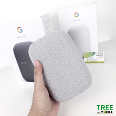 พร้อมส่ง Google Nest Audio ลำโพงอัจฉริยะ Google Home Smart Speaker พูดเสียงภาษาไทย เสียงดีมาก Hey Google สวัสดี Google Home สั่งงานด้วยเสียงภาษาไทย ร้าน TreeMobile Tree Mobile