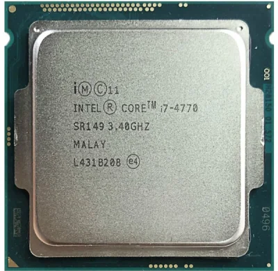 CPU Socket 1150 - Core i7 4770 3.4GHz