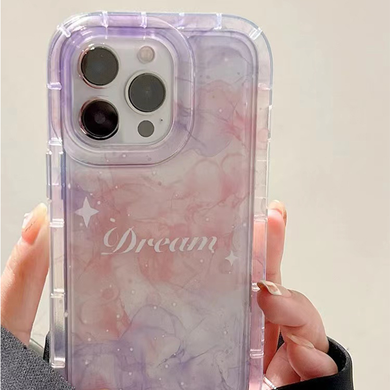 For IPhone 14 Pro Max IPhone Case Thickened TPU Soft Case Clear Case Airbag Shockproof Dreamy Starry Night Compatible with For IPhone 11 Pro Max