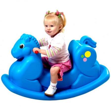 EDU PLAY ของเล่นสนาม - ม้าโยกเยกสีฟ้า (NP-4311)