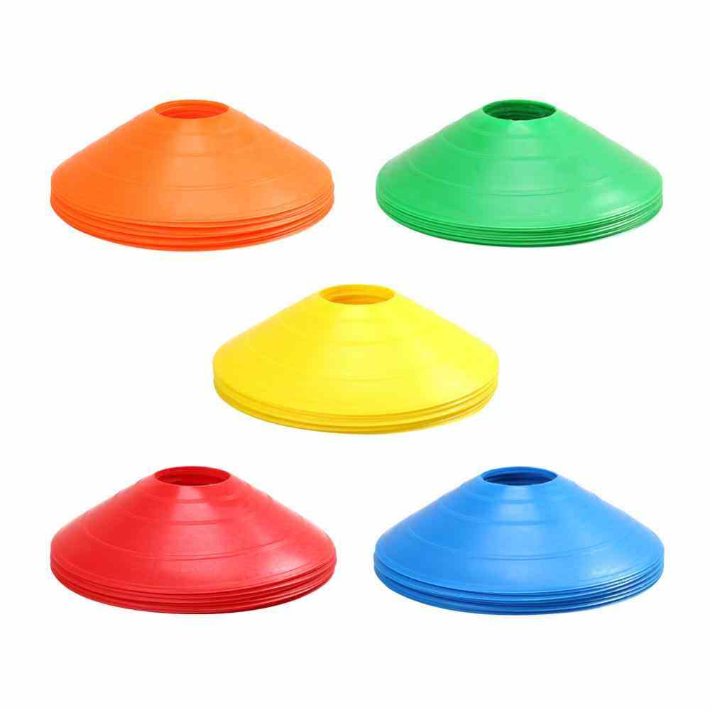 Seedopia Sport - มาร์กเกอร์โคน กรวยฝึกซ้อม กรวยซ้อมกีฬา ทีมเทรนเนอร์ดีสโคน ชุดละ 10 ชิ้น Sport Training Cone soft disc cone 10 pcs per color