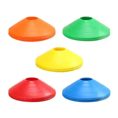 Seedopia Sport - มาร์กเกอร์โคน กรวยฝึกซ้อม กรวยซ้อมกีฬา ทีมเทรนเนอร์ดีสโคน ชุดละ 10 ชิ้น Sport Training Cone soft disc cone 10 pcs per color