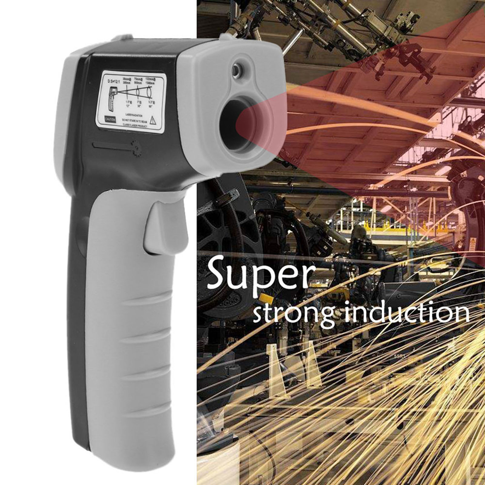 คลังสินค้าพร้อม] ดิจิตอลอินฟราเรด Ther-Mometer เลเซอร์อุตสาหกรรม ...