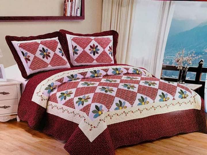 ผ้าคลุมเตียง 8ฟุด ลายสวยๆ งานผ้าฝ้ายญี่ปุ่น สินค้าร่วมรายการ