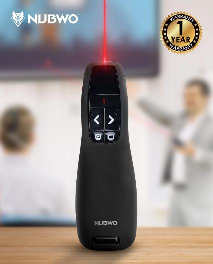 NUBWO Presenter Remote รีโมทควบคุมการนำเสนองานแบบไร้สาย